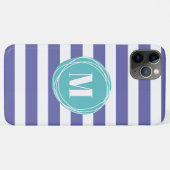 Cool Striped Monogram Case-Mate iPhone Case (Achterkant (horizontaal))