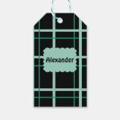 Cool Striped Patroon Cadeaulabel (Voorkant)