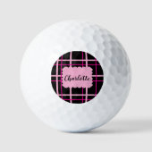 Cool Striped Pattern Golfballen (Voorkant)
