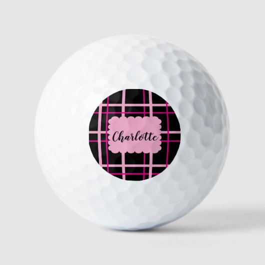 Cool Striped Pattern Golfballen (Voorkant)