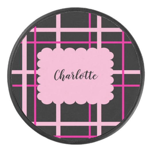 Cool Striped Pattern Hockey Puck (Voorkant)