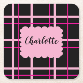 Cool Striped Pattern Kartonnen Onderzetters