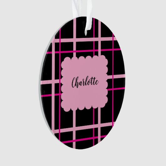 Cool Striped Pattern Ornament (voorkant)