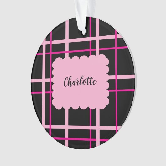 Cool Striped Pattern Ornament (voorkant)