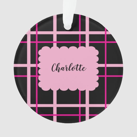 Cool Striped Pattern Ornament (voorkant)