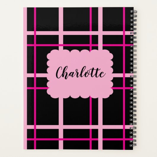 Cool Striped Pattern Planner (Achterkant)