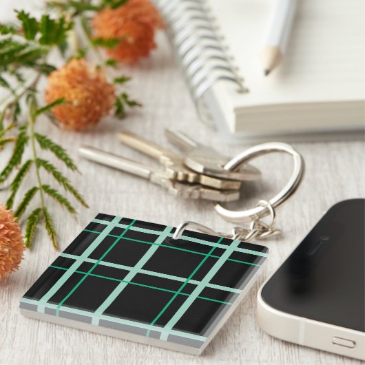 Cool Striped Pattern Sleutelhanger (Voorkant Rechts)