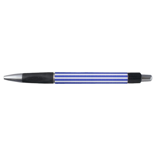 Cool Stripes Blue Geometric  Pen (Voorkant)