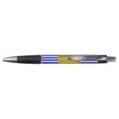 Cool Stripes Blue Geometric  Pen (Achterkant)