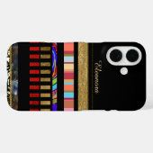 Cool Stripes om toe te voegen Naam Case-Mate iPhone Case (Achterkant (horizontaal))