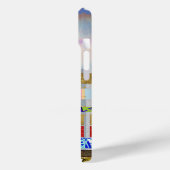 Cool Stripes patroon met naam Case-Mate iPhone Case (Achterkant / Links)