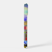 Cool Stripes patroon met naam iPhone 15 Case (Rechterkant)