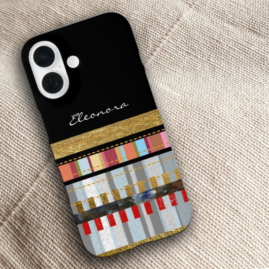 Cool Stripes Zwart Case-Mate iPhone Case