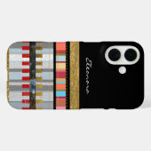 Cool Stripes Zwart Case-Mate iPhone Case (Achterkant (horizontaal))