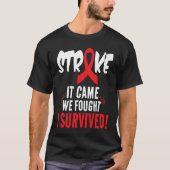 Cool Stroke I Survived Stroke Awareness Stroke Pat T-shirt (Voorkant)