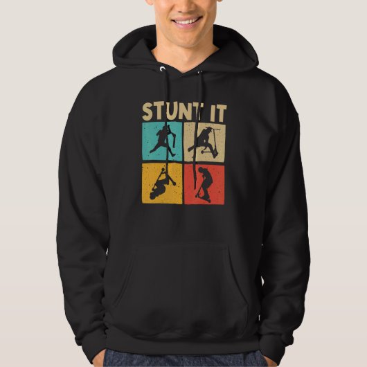 Cool Stunt Scooter For Men Women Scootering Scoote Hoodie (Voorkant)