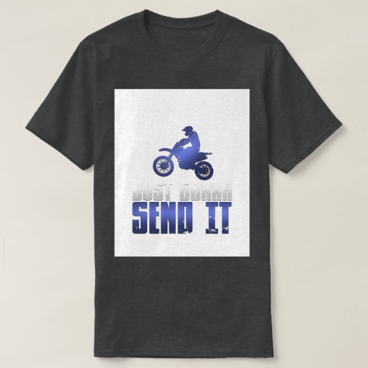 Cool stuurt het gewoon vuile bike en motocross Gr T-shirt (Design voorkant)