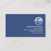 Cool Stylish Colorful Stripe Layers CEO Founder Visitekaartje (Achterkant)