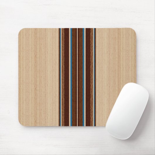 Cool Stylish Modern Hip Trendy Wood Grain Pattern Muismat (Met muis)