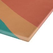 Cool Stylish Retro Stripes Personalized  Snijplank (Hoek)