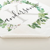 COOL SUCCULENT WREATH FOLIAGE WATERVERF MONOGRAM SHERPA DEKEN (3/4)