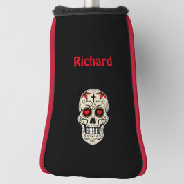 Cool Sugar Skull Human Skeleton Head Golfheadcover