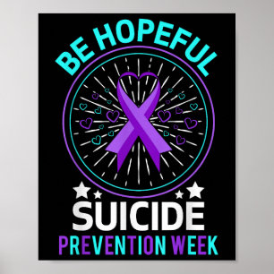 Cool Suicide Awareness Schattige bewustzijn voor z Poster
