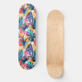Cool Summer Beach Palm Ontworpen Skateboard (Voorkant)