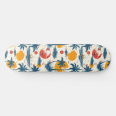Cool Summer Beach Palm Ontworpen Skateboard (Horizontaal)