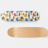 Cool Summer Beach Palm Ontworpen Skateboard (Horizontaal)