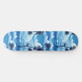 Cool Summer Beach Palm Ontworpen Skateboard (Horizontaal)