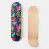 Cool Summer Beach Palm Ontworpen Skateboard (Voorkant)