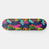 Cool Summer Beach Palm Ontworpen Skateboard (Horizontaal)