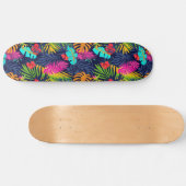 Cool Summer Beach Palm Ontworpen Skateboard (Horizontaal)