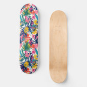 Cool Summer Beach Palm Ontworpen Skateboard (Voorkant)