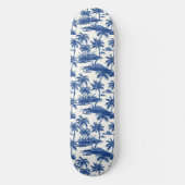 Cool Summer Beach Palm Ontworpen Skateboard (Voorkant)