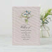 Cool Summer Beach Weddenschap Photo Invitation Kaart (Staand voorkant)