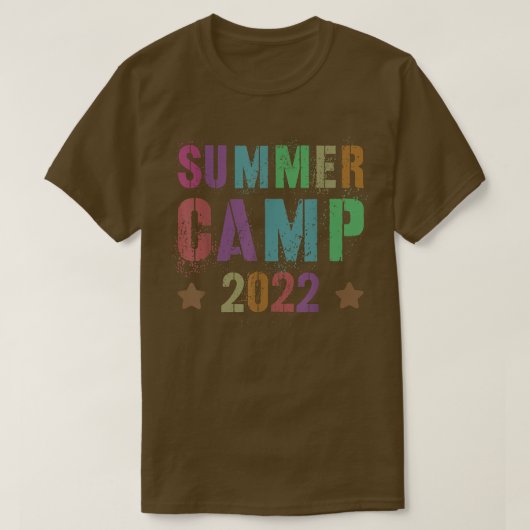 Cool SUMMER CAMP 2022 for Friends & Mates to Sign T-shirt (Design voorkant)