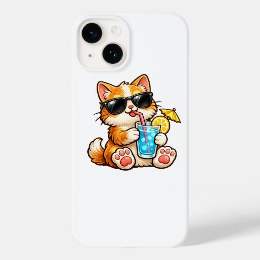 Cool Summer Cat Case-Mate iPhone Case (Achterkant)