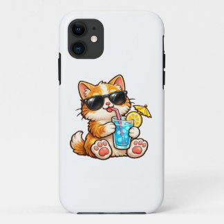 Cool Summer Cat Case-Mate iPhone Case