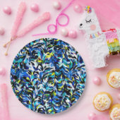 Cool Summer Colors Paint Splatter Patroon Papieren Bordje (Feest)