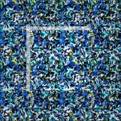 Cool Summer Colors Paint Splatter Patroon Stof (Delen)