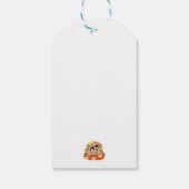 Cool Summer Dog Floating - Schattigee Puppy Pool P Cadeaulabel (Achterkant)