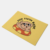 Cool Summer Dog Floating - Schattigee Puppy Pool P Deurmat (Schuin)