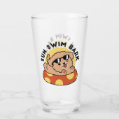Cool Summer Dog Floating - Schattigee Puppy Pool P Glas (Achterkant)
