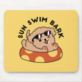 Cool Summer Dog Floating - Schattigee Puppy Pool P Muismat (Voorkant)