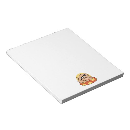 Cool Summer Dog Floating - Schattigee Puppy Pool P Notitieblok (Schuin)