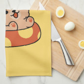 Cool Summer Dog Floating - Schattigee Puppy Pool P Theedoek (Quarter Fold)