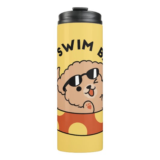 Cool Summer Dog Floating - Schattigee Puppy Pool P Thermosbeker (Voorkant)