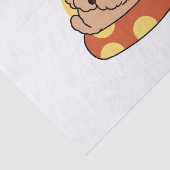 Cool Summer Dog Floating - Schattigee Puppy Pool P Tissuepapier (Detail)